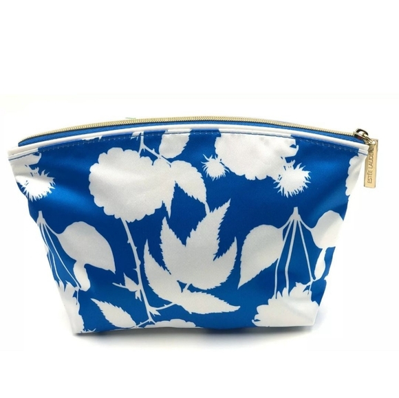 NWOT ✨ HPx2 ✨ Estee Lauder Blue & White Makeup Case - Picture 2 of 5